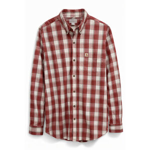 Carhartt 102817 647 Plaid Button Up Work Shirt Men’s 2XL Long Sleeve Collared